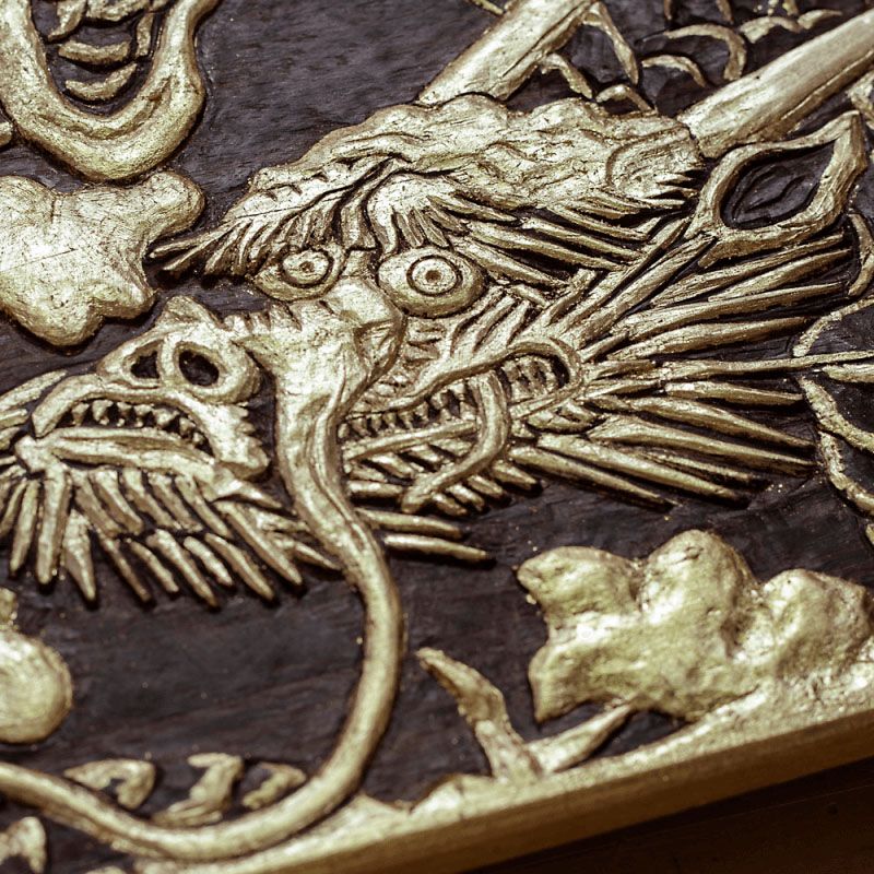 dragon-longboard de madera artesanal