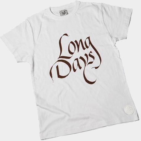 Camiseta de chico-white-brown-long days