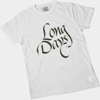 Camiseta de chico white-green-long days