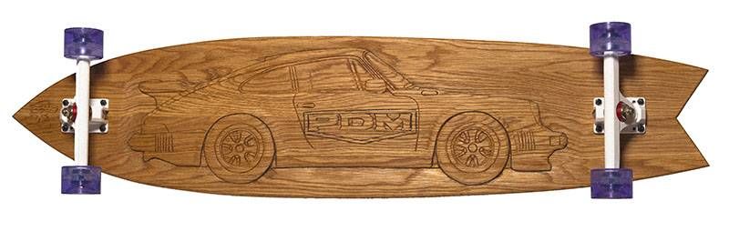 longboard-long-days-de-madera-para-pdm-porsche