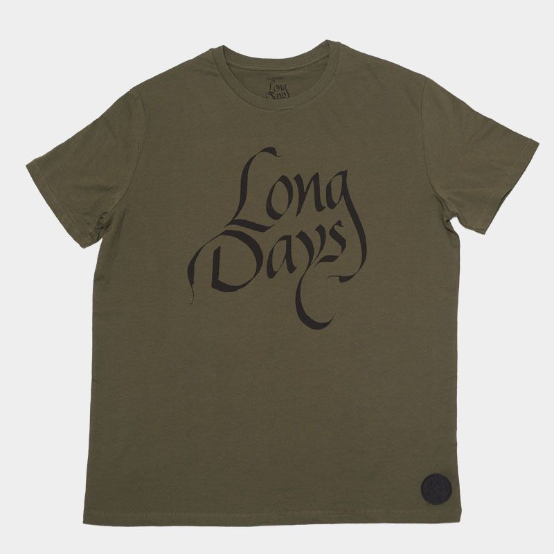Camiseta Verde militar Armi Black/Long Days/Longboard