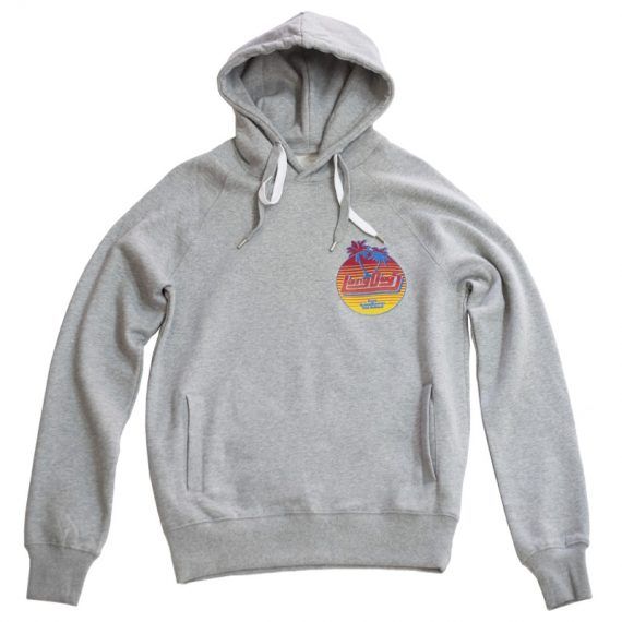 Sudadera con capucha Sunset frontal/Long Days/Longboard