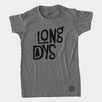 Camiseta Long Days Unisex Nuevo Logo Gris